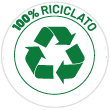 Blocco notes collato I love green - carta riciclata - 15x15 cm
