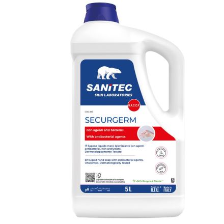 Sanitec - Sapone liquido Securgerm con antibatterico - 5 kg