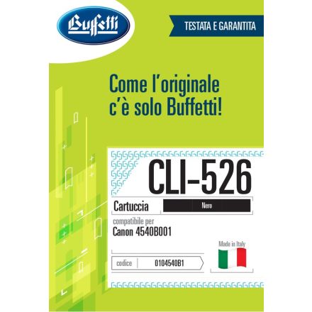 Canon Cartuccia ink jet - Compatibile CLI-526 4540B001 - Nero - 3.500 pag