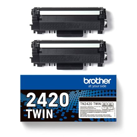 Brother - Bundle di 2 Toner - Nero - TN2420TWIN - 3.000 pag