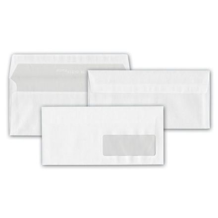 Confezione 25 Buste Autoadesive Bianche senza Finestra cm. 11x23 - Carta  Shop