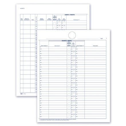Registro aziendale di carico/scarico bovini - 23 pagine prenumerate - 31x24,5 cm