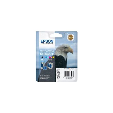 Epson - Conf. 2 cartucce inkjet - originale - C13T00740310 - nero+colore