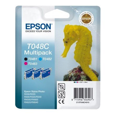 Epson - Conf. 3 cartucce inkjet - originale - C13T048C4010 - n+c+m