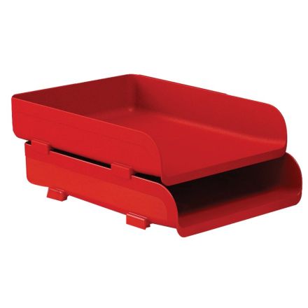 Portacorrispondenza Plastic Desk - colore rosso