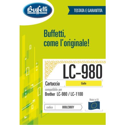 Brother Cartuccia ink jet - Compatibile LC-1100 LC 980/1100Y - Giallo