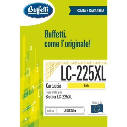 Brother Cartuccia ink jet - Compatibile LC-225XL LC-225XLY - Giallo - 1.200 pag