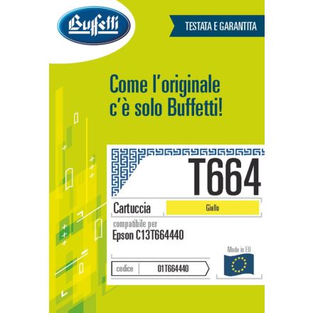 Epson Cartuccia ink jet - Compatibile T664 C13T664440 - Giallo - 7.500 pag