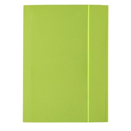 Cartellina con elastico - cartoncino lucido - 33x24 cm - verde chiaro