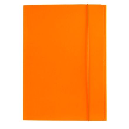 Cartellina con elastico - cartoncino lucido - 33x24 cm - arancio