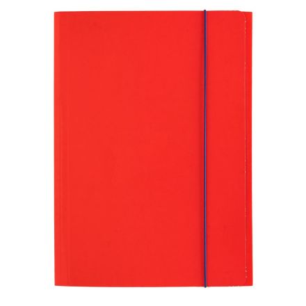 Cartellina con elastico - cartoncino lucido - 33x24 cm - rosso