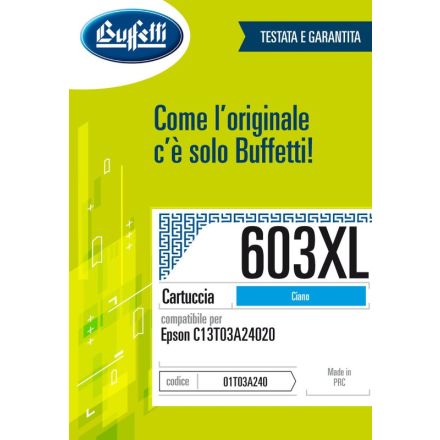 Epson Cartuccia ink jet - Compatibile 603XL T03A2 - Ciano - 350 pag