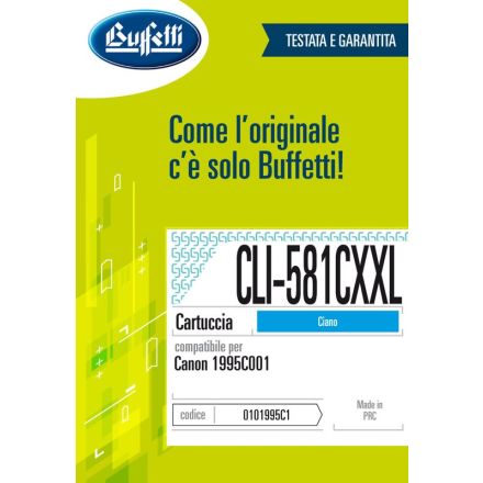 Canon Cartuccia ink jet - Compatibile CLI-581C XXL 1995C001 - Ciano