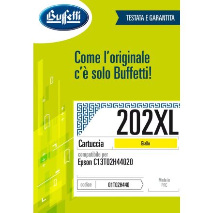 Epson Cartuccia ink jet - Compatibile 202XL T02H4 - Giallo - 650 pag