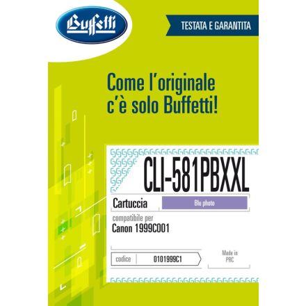 Canon Cartuccia ink jet - Compatibile CLI-581PB XXL 1999C001 - Blu Photo