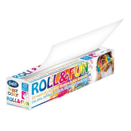 Rotolo in carta per disegnare Roll&Fun - 20 mt