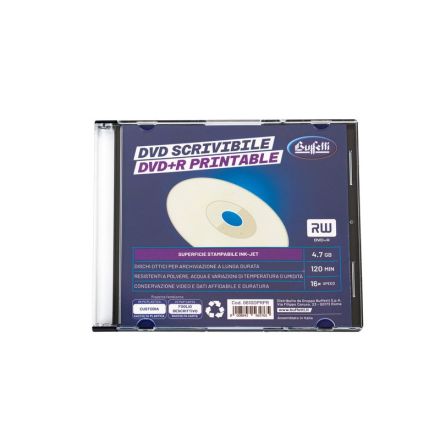Buffetti - DVD+R - 4,7 GB - slim case - Stampabile inkjet