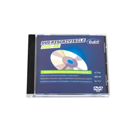 Buffetti - DVD-RW riscrivibile - 4,7 GB - jewel case - Silver