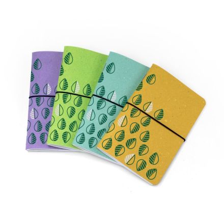Minipocket con elastico I love green - carta riciclata - 9x14 cm - colori assortiti