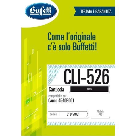 Canon Cartuccia ink jet - Compatibile CLI-526 4540B001 - Nero