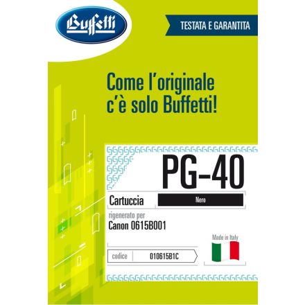 Canon Cartuccia ink jet - Compatibile Rigenerato PG-40 0615B001 - Nero