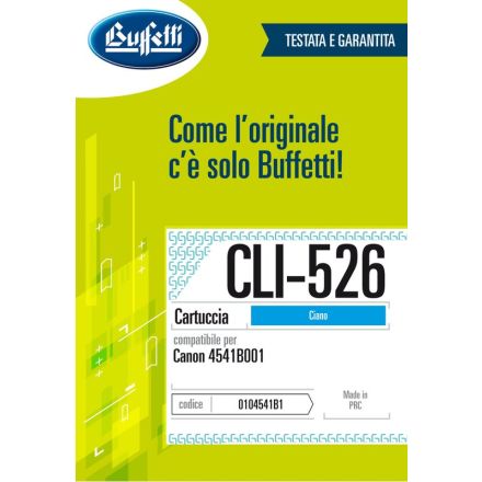 Canon Cartuccia ink jet - Compatibile CLI-526 4541B001 - Ciano