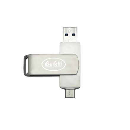 Dual Flash Drive USB A - USB Type-C - 64GB - argento