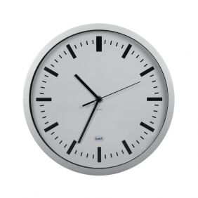 Orologio da parete - Buffetti - diametro 30,4 cm - grigio metallizzato