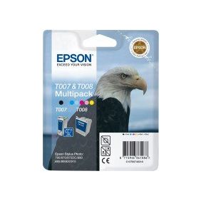 Epson - Conf. 2 cartucce inkjet - originale - C13T00740310 - nero+colore