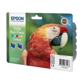 Epson - Conf. 2 cartucce inkjet - originale - C13T00840310 - colore