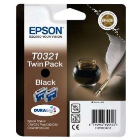 Epson - Conf. 2 cartucce inkjet - originale - C13T03214210 - nero
