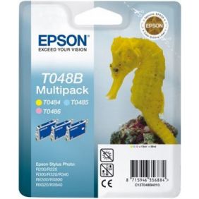 Epson - Conf. 3 cartucce inkjet - originale - C13T048B4010 - 3 colori