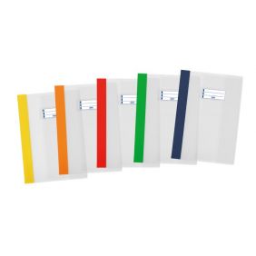 Copertina per quaderni in PVC con dorso laccato - 30x21 cm - blu