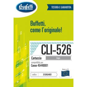 Canon Cartuccia ink jet - Compatibile CLI-526 4544B001 - Grigio