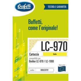 Brother Cartuccia ink jet - Compatibile LC-1000 LC-970Y LC-1000Y - Giallo