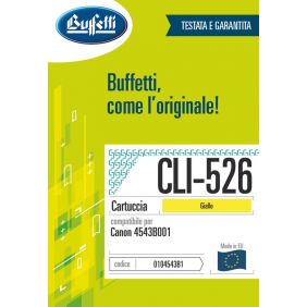 Canon Cartuccia ink jet - Compatibile CLI-526 4543B001 - Giallo