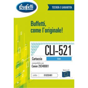Canon Cartuccia ink jet - Compatibile CLI-521 2934B001 - Ciano