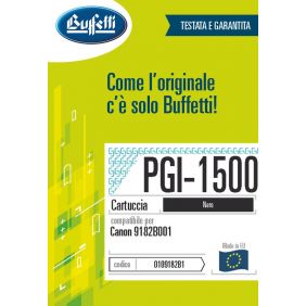 Canon Cartuccia ink jet - Compatibile PGI-1500XLBK 9182B001 - Nero
