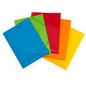 Cartellina con elastico angolare Happy Color - polipropilene - 29,7x21 cm - colori assortiti