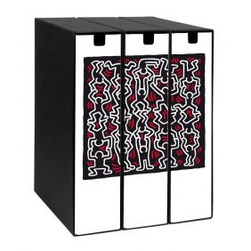 Set tre scatole portariviste Image - Formato Protocollo - Dorso 8 cm - Keith Haring - Giocolieri