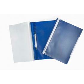 Cartellina con pressino fermafogli - fastener - PVC - 29,7x21 cm - blu