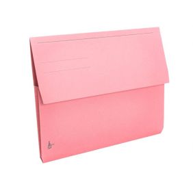 Cartelline con tasca a soffietto - cartoncino - 225 g/mq - 25,5x32,5 cm - rosa