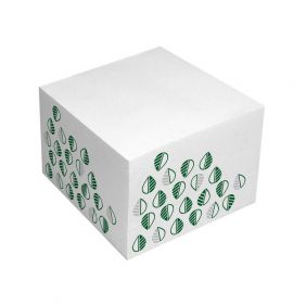 Cubo con fogli per appunti - carta riciclata - 10x10 cm