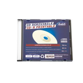 Buffetti - CD-R scrivibile - 700 MB - slim case - Stampabile inkjet