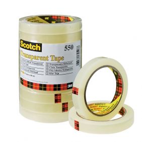 Nastro trasparente Scotch® 550 - 19 mm x 33 m - torre da 8 pezzi