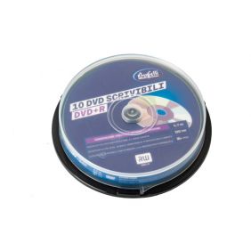 Buffetti - DVD+R - 4,7 GB - spindle da 10 - Silver