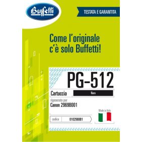 Canon Cartuccia ink jet - Compatibile Rigenerato PG-512 2969B001 - Nero