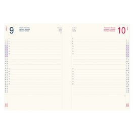 Refill Agenda giornaliera 12 mesi - 2024 - 17,1x24 cm - carta avorio